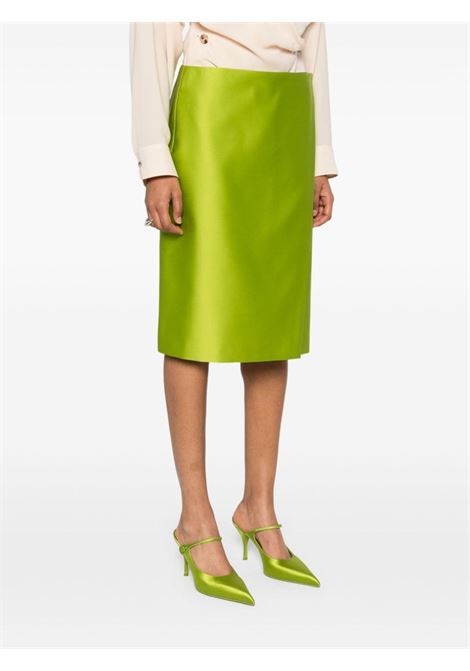 Gonna Duchesse in verde lime Philosophy - donna PHILOSOPHY DI LORENZO SERAFINI | 011671350415